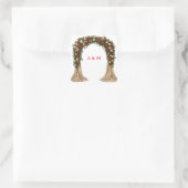 Rode Crème Roos Bruiloft Boog Sticker Thema 🌹 (Tas)