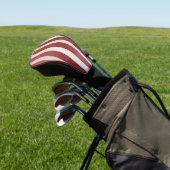 Rode Crème Strepen Golfheadcover (Insitu)