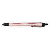 Rode Crème Strepen Zwarte Inkt Pen (Bodem)