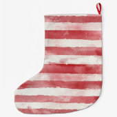 Rode Crème Witte Candy Strepen Kerstmis Grote Kerstsok (Achterkant)