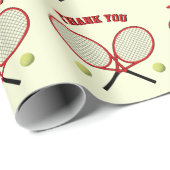 Rode crèmetennis, elk gewenst moment aangepast cadeaupapier (Rol Hoek)