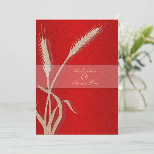 Rode crèmewijn kaart (Staand voorkant)