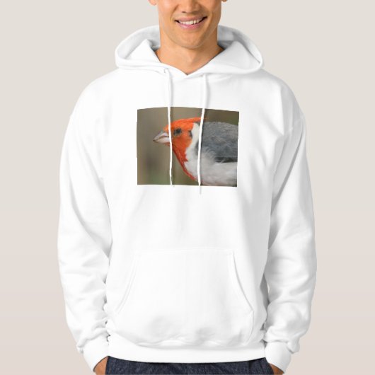 Rode Crested Kardinaal Hoodie (Voorkant)