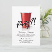 Rode Cup | Alle gelegenheidsfeestdagen Rood Kaart (Staand voorkant)