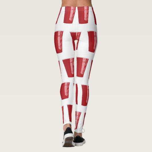 Rode Cup Beer Pong Leggings (Achterkant)