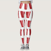 Rode Cup Beer Pong Leggings (Voorkant)