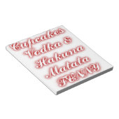 Rode Cupcakes Wodka Hakuna Matata GRAPPIG. Notitieblok (Schuin)