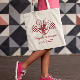Rode Cupid Singles Valentijnsdagfeest Tote Bag