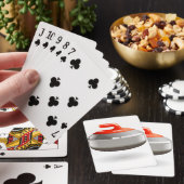 Rode Curlingsteen Wintersporten Speelkaarten (Insitu)