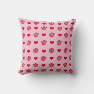 Rode Cute Gezellige Moderne Romantische Chic Stijl Kussen