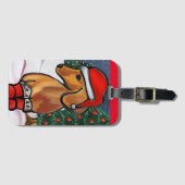 Rode Dachshond    Bagagelabel (Voorkant (horizontaal))