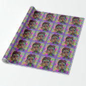 RODE DACHSHOND         CADEAUPAPIER (Uitgerold)