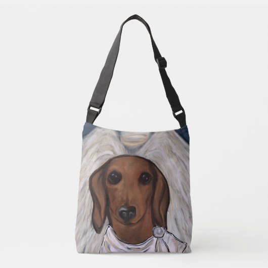 Rode Dachshond Crossbody Tas (Voorkant)