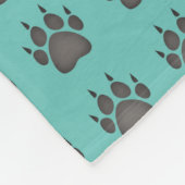 Rode Dachshond Hond Fleece Deken (Hoek)