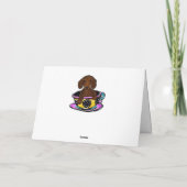 Rode Dachshond Kaart (Achterkant)