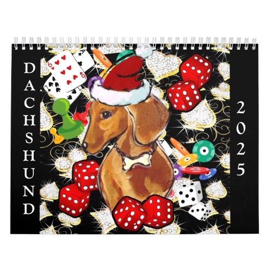 Rode Dachshond Kalender (Hoes)