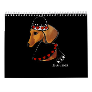 Rode Dachshond  Kalender