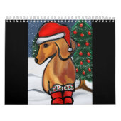 Rode Dachshond Kalender (Hoes)