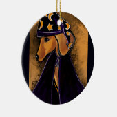 Rode dachshond    keramisch ornament (Rechts)