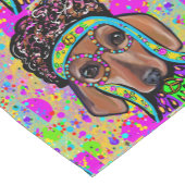 RODE DACHSHOND KORTE TAFELLOPER (Hoek)
