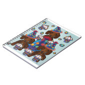 Rode Dachshonden Notitieboek (Linkerzijde)