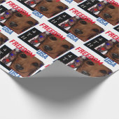 Rode Dachshund      Cadeaupapier (Hoek)