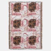 Rode Dachshund  Deken (Voorkant Verticaal)
