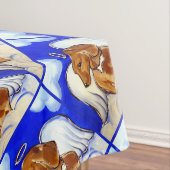 Rode Dachshund Engel Tafelkleed (Voorbeeld)