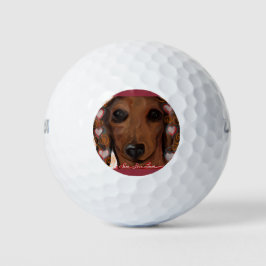 Rode Dachshund    Golfballen