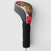 Rode Dachshund    Golfheadcover (Schuin)