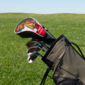 Rode Dachshund    Golfheadcover (Insitu)