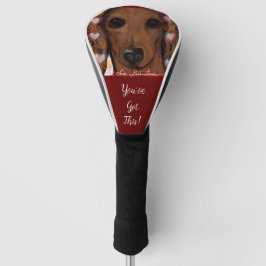 Rode Dachshund Golfheadcover