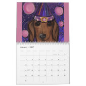 Rode Dachshund  Kalender (Jan 2027)