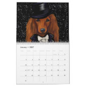 Rode Dachshund   Kalender (Jan 2027)