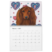 Rode Dachshund   Kalender (Feb 2027)