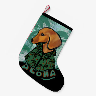 Rode Dachshund Kleine Kerstsok