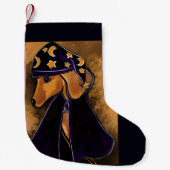 Rode dachshund kleine kerstsok (Voorkant)