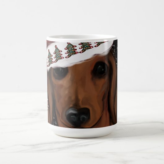 Rode Dachshund Koffiemok (Center)
