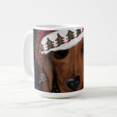 Rode Dachshund Koffiemok (Voorkant links)