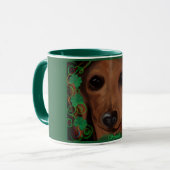 Rode Dachshund      Mok (Voorkant links)