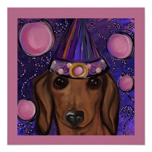 Rode Dachshund Perfect Poster (Voorkant)