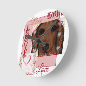 Rode Dachshund Ronde Klok (Hoek)