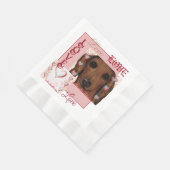 Rode Dachshund Servet (Hoek)