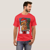 Rode Dachshund T-shirt (Voorkant volledig)