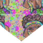 RODE DACHSHUND              TAFELKLEED (Gekanteld)