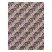 RODE DACHSHUND              TAFELKLEED (Voorkant)