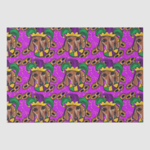 RODE DACHSHUND TISSUEPAPIER