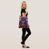 Rode Dachshund Tote Bag (Op model)