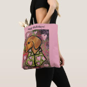 Rode Dachshund   Tote Bag (Dichtbij)