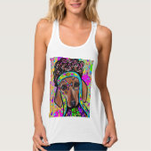 RODE DACHSUND       TANKTOP (Voorkant)